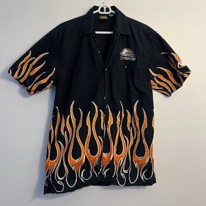 Vintage Harley Davidson Oversized Button Down